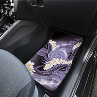 Piko Hawaiian Car Mats Purple Galaxy Spiral Plumeria Tribal Patterns