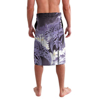 Piko Hawaiian Lavalava Purple Galaxy Spiral Plumeria Tribal Patterns