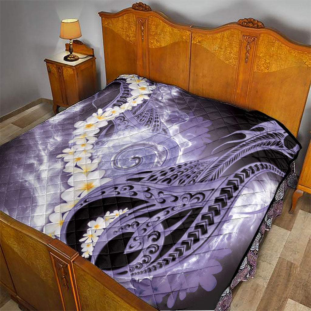 Piko Hawaiian Quilt Purple Galaxy Spiral Plumeria Tribal Patterns