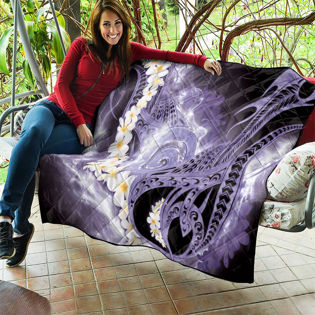 Piko Hawaiian Quilt Purple Galaxy Spiral Plumeria Tribal Patterns
