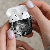 Piko Hawaiian AirPods Case Monochrome Galaxy Spiral Plumeria Tribal Patterns