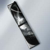 Piko Hawaiian Auto Sun Shade Monochrome Galaxy Spiral Plumeria Tribal Patterns