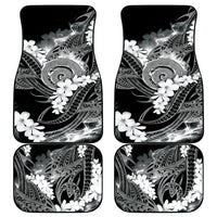 Piko Hawaiian Car Mats Monochrome Galaxy Spiral Plumeria Tribal Patterns