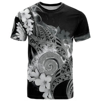 Piko Hawaiian T Shirt Monochrome Galaxy Spiral Plumeria Tribal Patterns