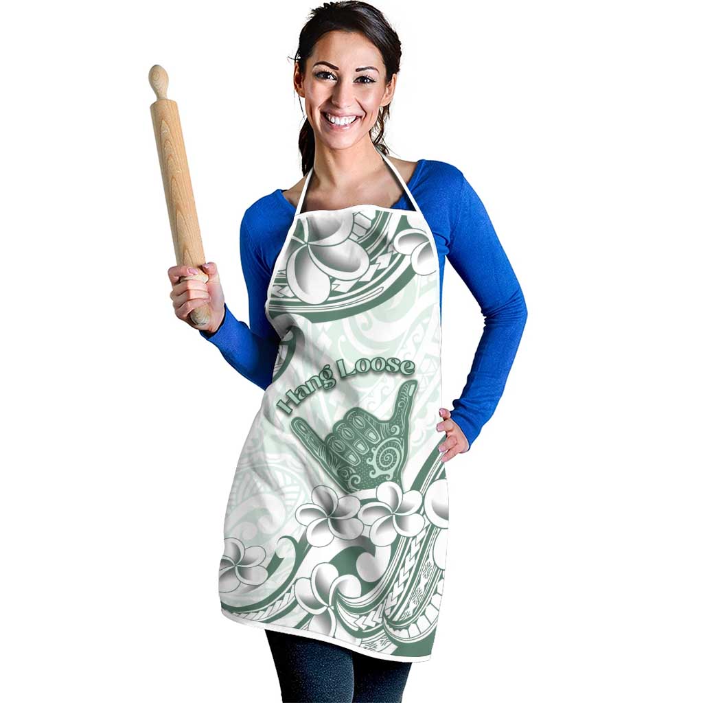 Aloha Hawaii Shaka Apron Hang Loose Mint Version - Polynesian Pride