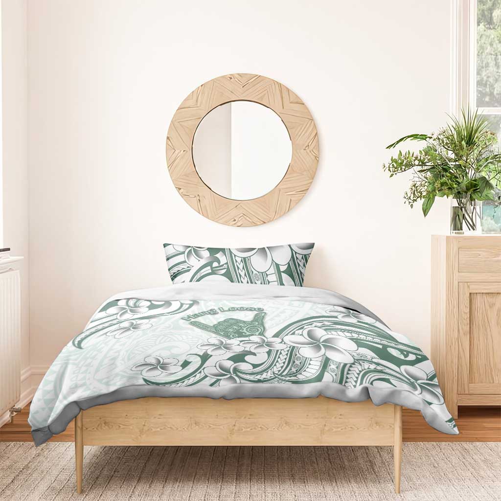 Aloha Hawaii Shaka Bedding Set Hang Loose Mint Version - Polynesian Pride