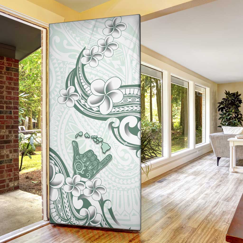 Aloha Hawaii Shaka Door Cover Hang Loose Mint Version - Polynesian Pride