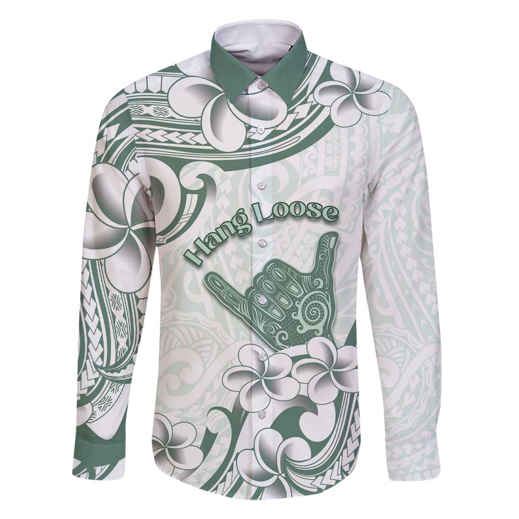 Aloha Hawaii Shaka Family Matching Mermaid Dress and Hawaiian Shirt Hang Loose Mint Version - Polynesian Pride