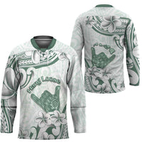 Aloha Hawaii Shaka Hockey Jersey Hang Loose Mint Version - Polynesian Pride