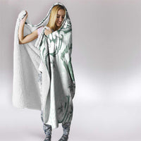 Aloha Hawaii Shaka Hooded Blanket Hang Loose Mint Version - Polynesian Pride