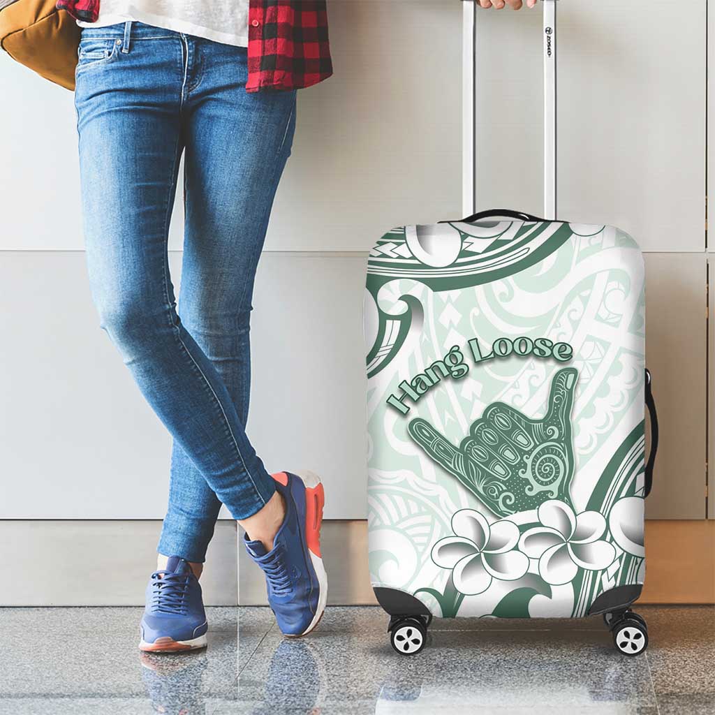 Aloha Hawaii Shaka Luggage Cover Hang Loose Mint Version - Polynesian Pride