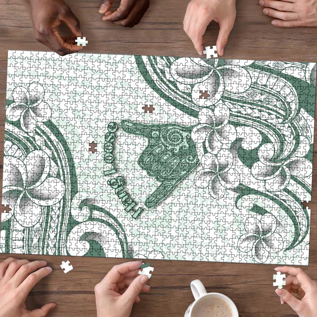 Aloha Hawaii Shaka Puzzle Hang Loose Mint Version - Polynesian Pride