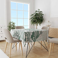 Aloha Hawaii Shaka Tablecloth Hang Loose Mint Version - Polynesian Pride