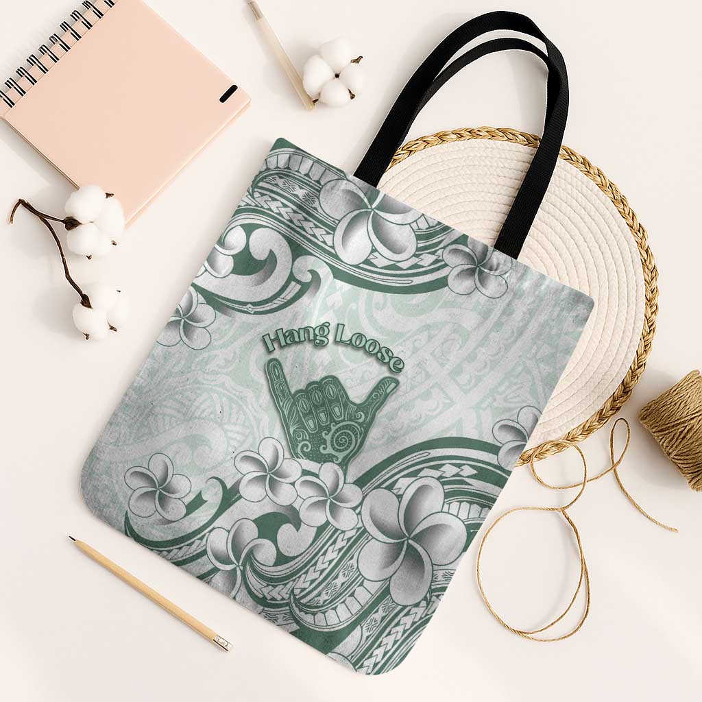 Aloha Hawaii Shaka Tote Bag Hang Loose Mint Version - Polynesian Pride