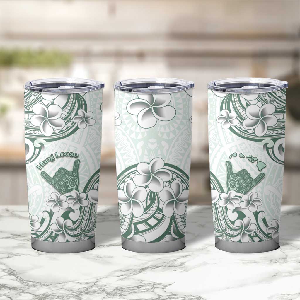Aloha Hawaii Shaka Tumbler Cup Hang Loose Mint Version - Polynesian Pride