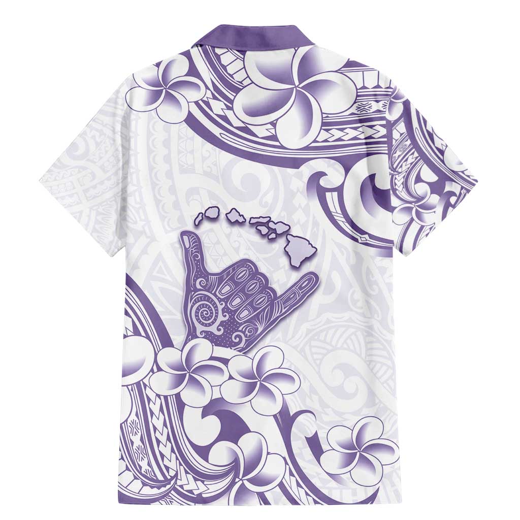 Aloha Hawaii Shaka Family Matching Mermaid Dress and Hawaiian Shirt Hang Loose Purple Version DT05 - Polynesian Pride