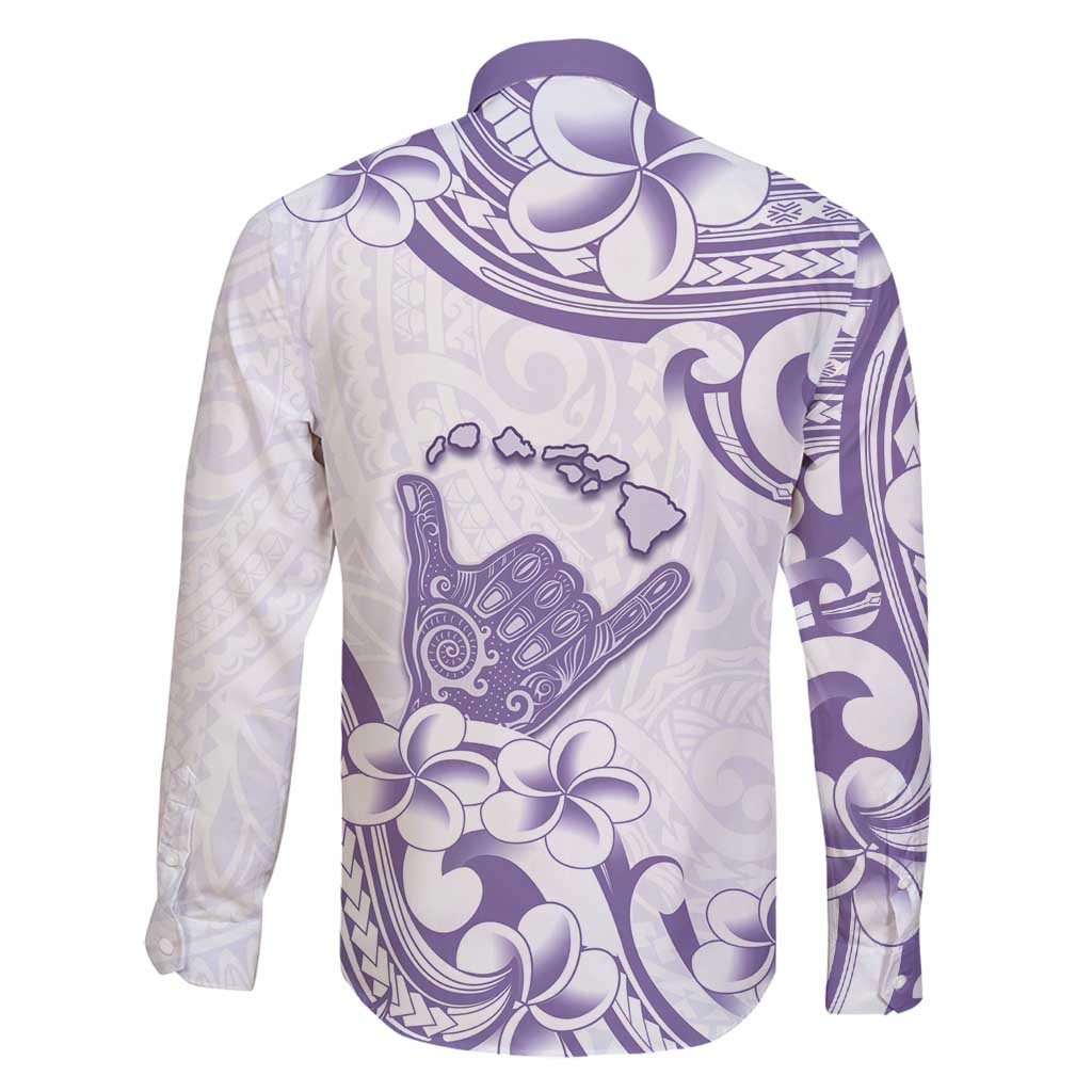 Aloha Hawaii Shaka Family Matching Mermaid Dress and Hawaiian Shirt Hang Loose Purple Version DT05 - Polynesian Pride