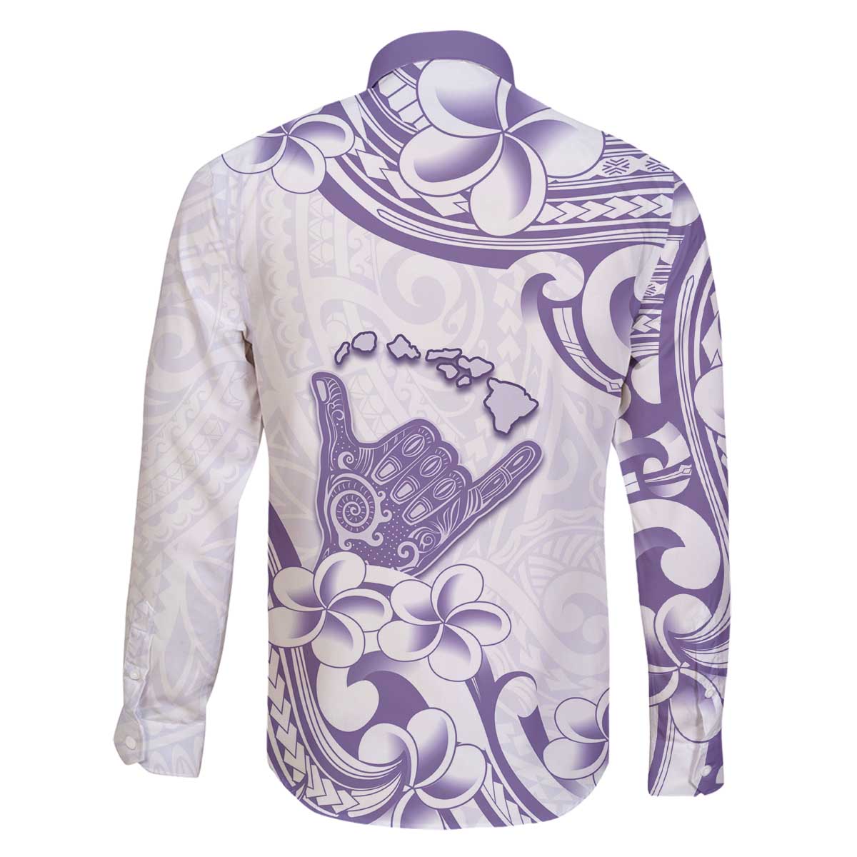 Aloha Hawaii Shaka Family Matching Off The Shoulder Long Sleeve Dress and Hawaiian Shirt Hang Loose Purple Version DT05 - Polynesian Pride