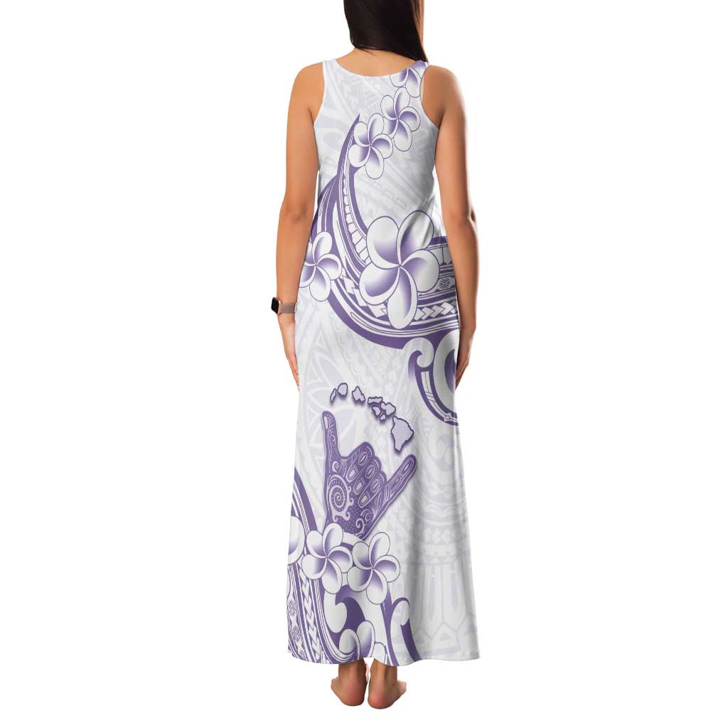 Aloha Hawaii Shaka Family Matching Tank Maxi Dress and Hawaiian Shirt Hang Loose Purple Version DT05 - Polynesian Pride