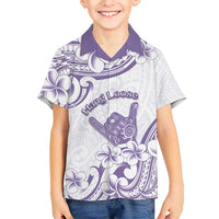 Aloha Hawaii Shaka Hawaiian Shirt Hang Loose Purple Version - Polynesian Pride