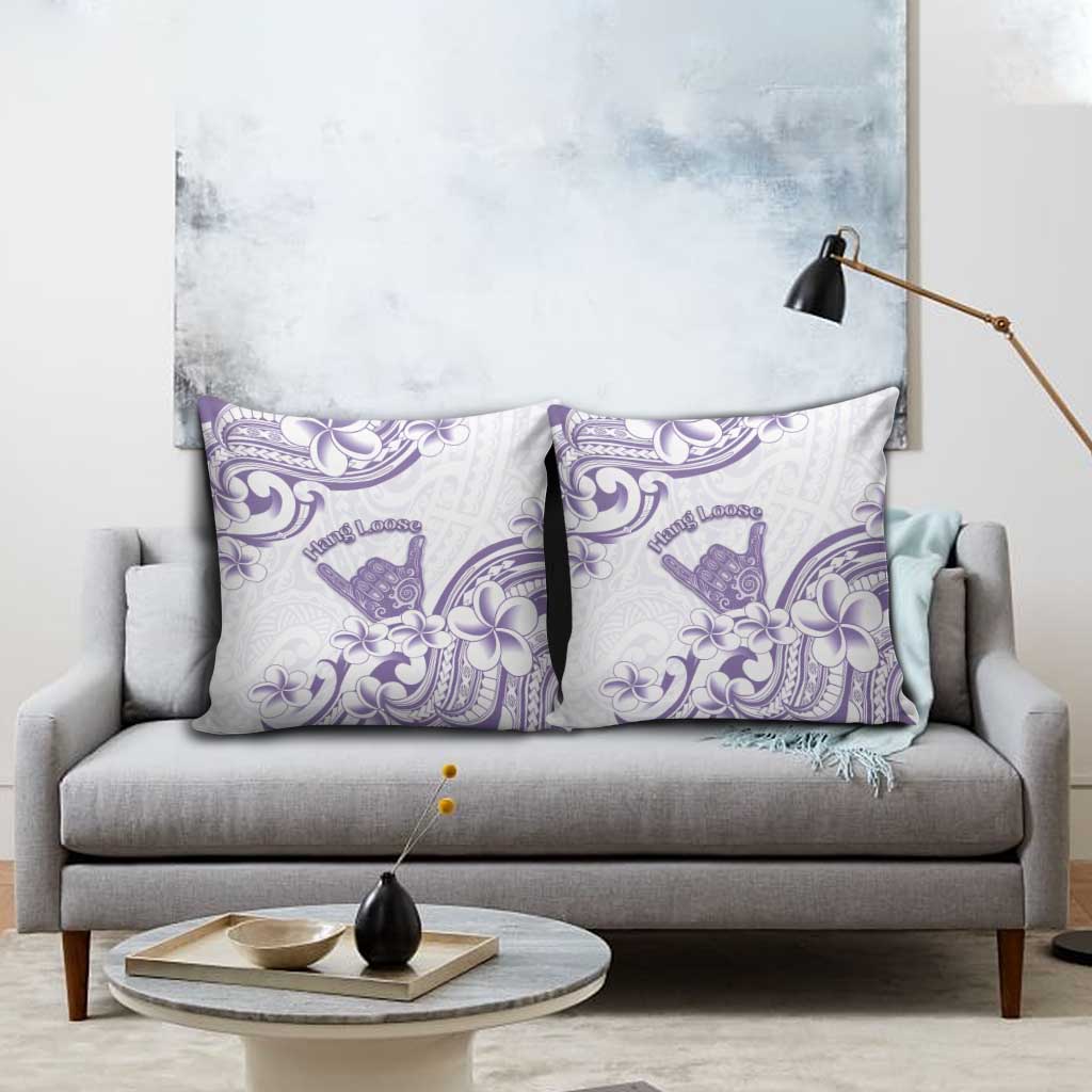 Aloha Hawaii Shaka Pillow Cover Hang Loose Purple Version - Polynesian Pride