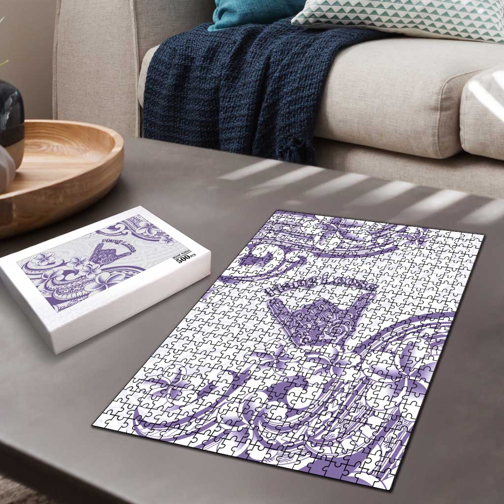 Aloha Hawaii Shaka Puzzle Hang Loose Purple Version - Polynesian Pride