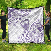 Aloha Hawaii Shaka Quilt Hang Loose Purple Version - Polynesian Pride