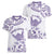 Aloha Hawaii Shaka Women V-Neck T-Shirt Hang Loose Purple Version - Polynesian Pride