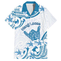 Aloha Hawaii Shaka Family Matching Summer Maxi Dress and Hawaiian Shirt Hang Loose Blue Version - Polynesian Pride
