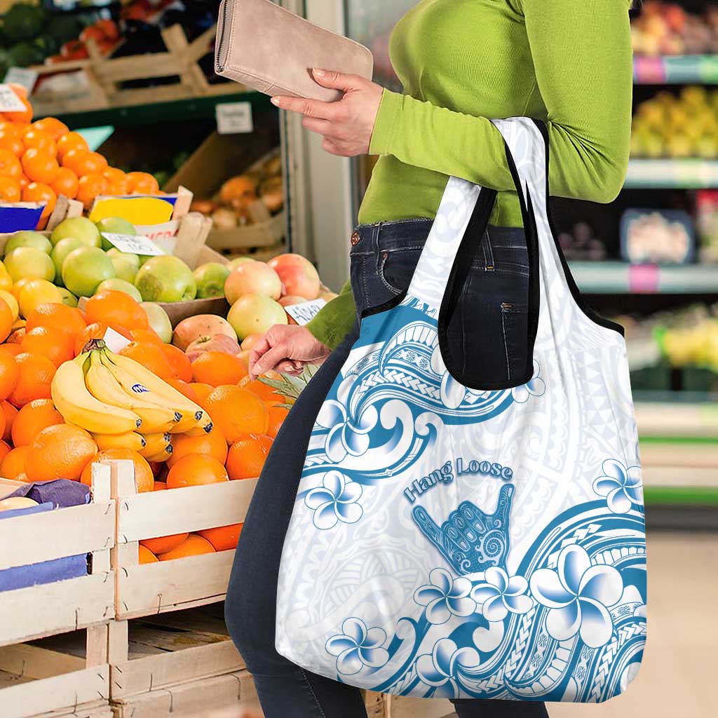 Aloha Hawaii Shaka Grocery Bag Hang Loose Blue Version - Polynesian Pride