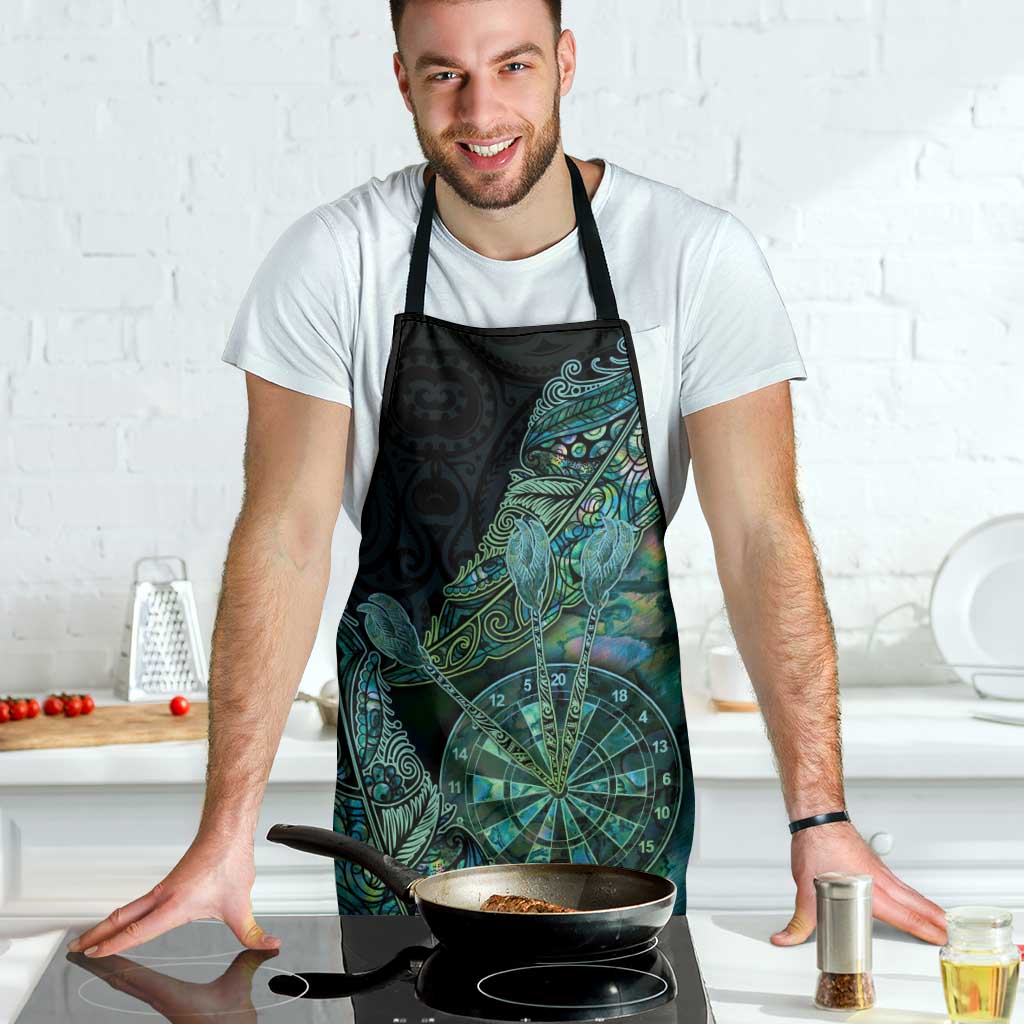 New Zealand Dart Apron Maori Fern With Paua Shell - Polynesian Pride