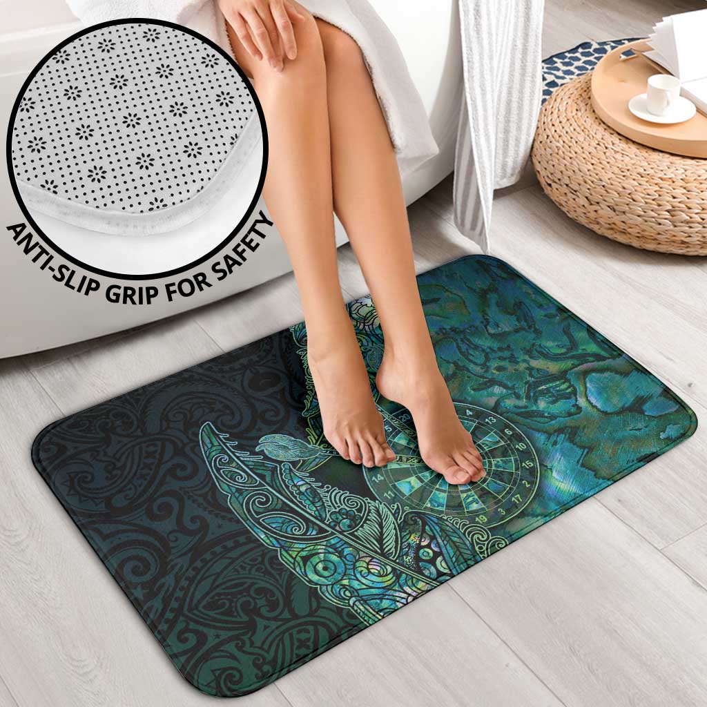New Zealand Dart Bathroom Set Maori Fern With Paua Shell - Polynesian Pride
