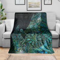 New Zealand Dart Blanket Maori Fern With Paua Shell DT05 - Polynesian Pride