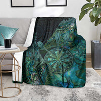 New Zealand Dart Blanket Maori Fern With Paua Shell DT05 - Polynesian Pride