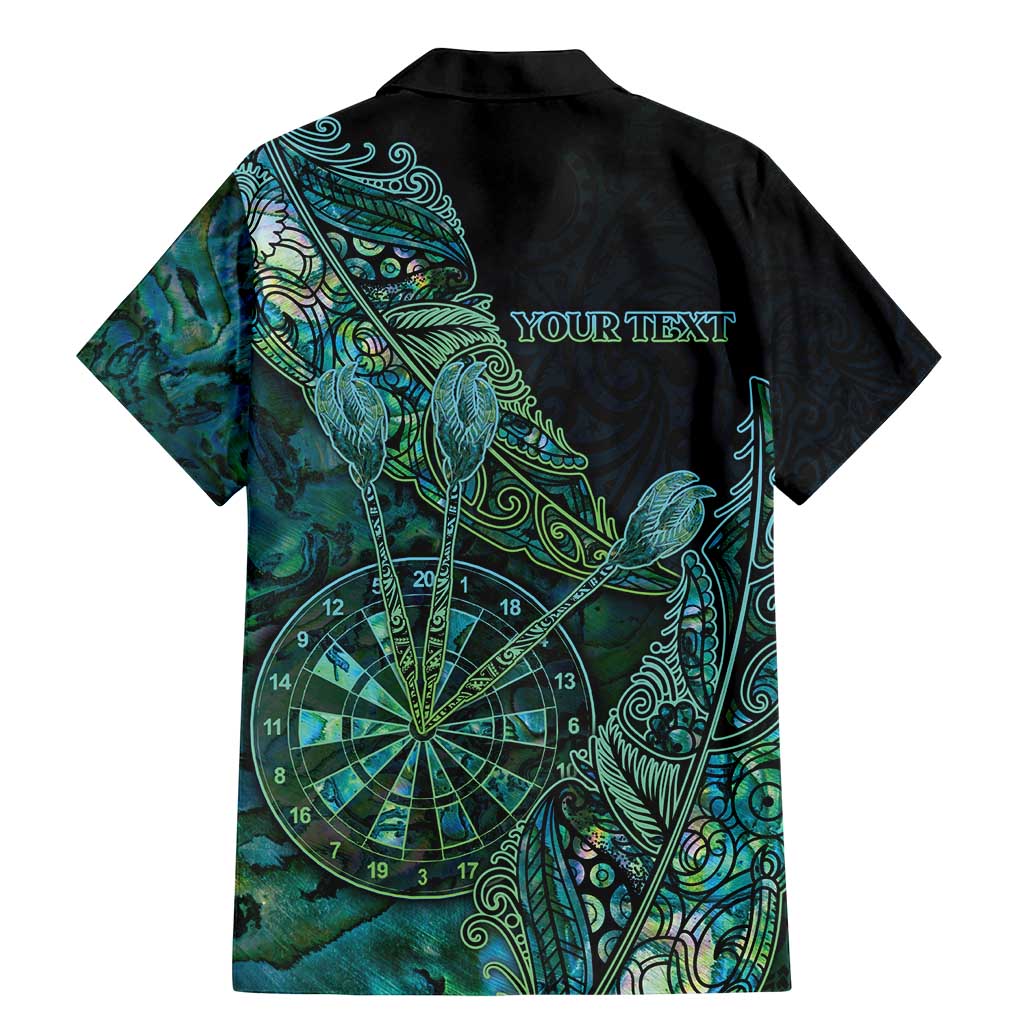 Personalised New Zealand Dart Family Matching Mermaid Dress and Hawaiian Shirt Maori Fern With Paua Shell DT05 - Polynesian Pride