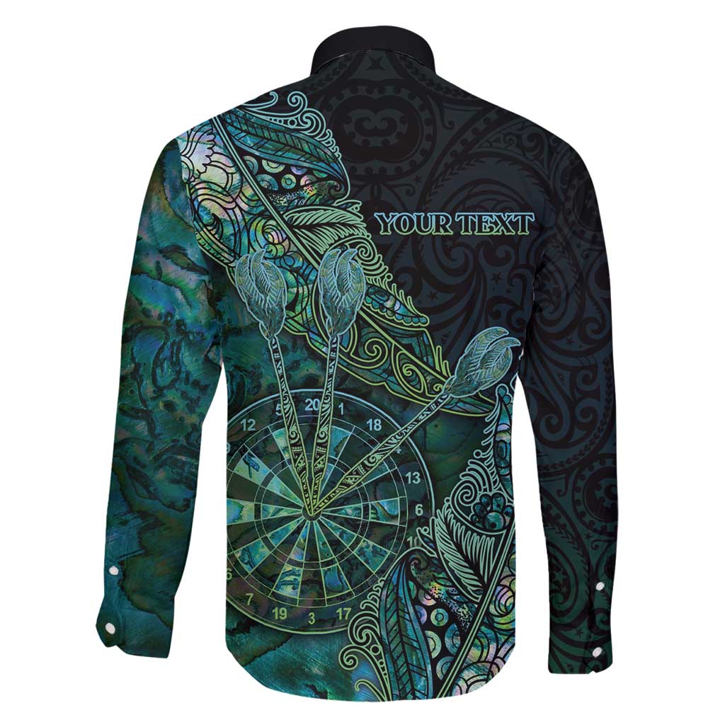 Personalised New Zealand Dart Family Matching Mermaid Dress and Hawaiian Shirt Maori Fern With Paua Shell DT05 - Polynesian Pride