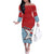West Papua Morning Star Off The Shoulder Long Sleeve Dress One People One Soul - Polynesian Pride