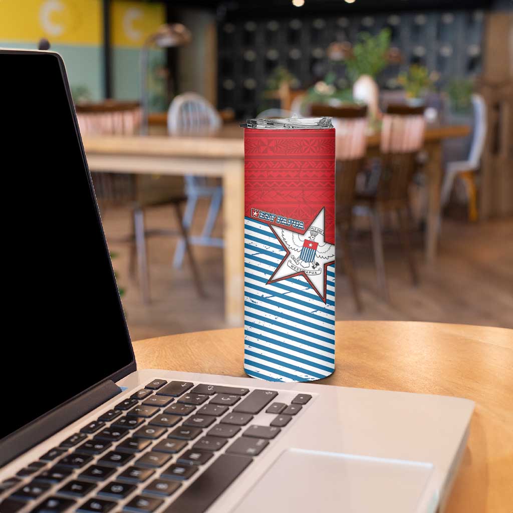 West Papua Morning Star Skinny Tumbler One People One Soul - Polynesian Pride