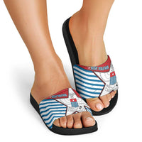 West Papua Morning Star Slide Sandals One People One Soul - Polynesian Pride