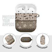 Hawaii Christmas In July AirPods Case Beige Mele Kalikimaka Sea Animals DT05 - Polynesian Pride