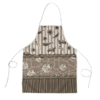 Hawaii Christmas In July Apron Beige Mele Kalikimaka Sea Animals DT05 Beige - Polynesian Pride