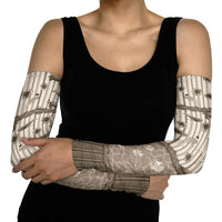 Hawaii Christmas In July Arm Sleeves Beige Mele Kalikimaka Sea Animals DT05 - Polynesian Pride