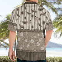 Hawaii Christmas In July Hawaiian Shirt Beige Mele Kalikimaka Sea Animals