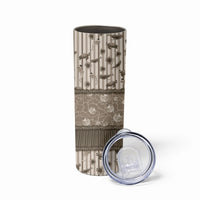 Hawaii Christmas In July Skinny Tumbler Beige Mele Kalikimaka Sea Animals DT05 - Polynesian Pride
