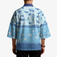 Hawaii Christmas In July Kimono Sky Blue Mele Kalikimaka Sea Animals DT05 - Polynesian Pride