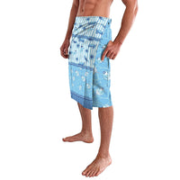 Hawaii Christmas In July Lavalava Sky Blue Mele Kalikimaka Sea Animals DT05 - Polynesian Pride