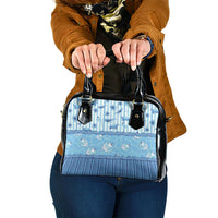 Hawaii Christmas In July Shoulder Handbag Sky Blue Mele Kalikimaka Sea Animals DT05 One Size Blue - Polynesian Pride