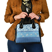 Hawaii Christmas In July Shoulder Handbag Sky Blue Mele Kalikimaka Sea Animals DT05 - Polynesian Pride