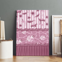 Hawaii Christmas In July Canvas Wall Art Dusty Pink Mele Kalikimaka Sea Animals