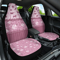 Hawaii Christmas In July Car Seat Cover Dusty Pink Mele Kalikimaka Sea Animals